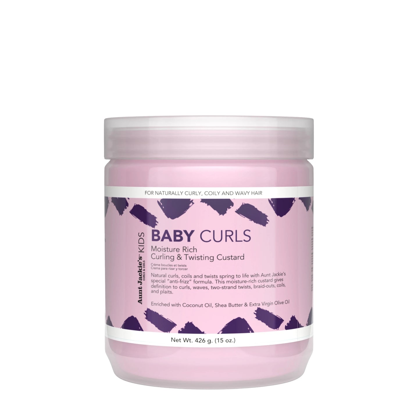Aunt Jackie's Baby Curls Moisture Rich Curling & Twisting Custard 15oz