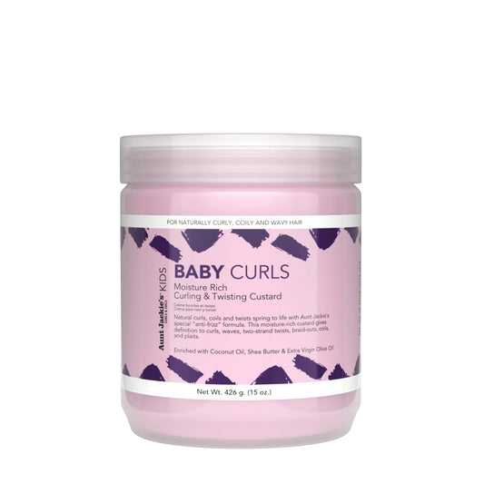 Aunt Jackie's Baby Curls Moisture Rich Curling & Twisting Custard 15oz