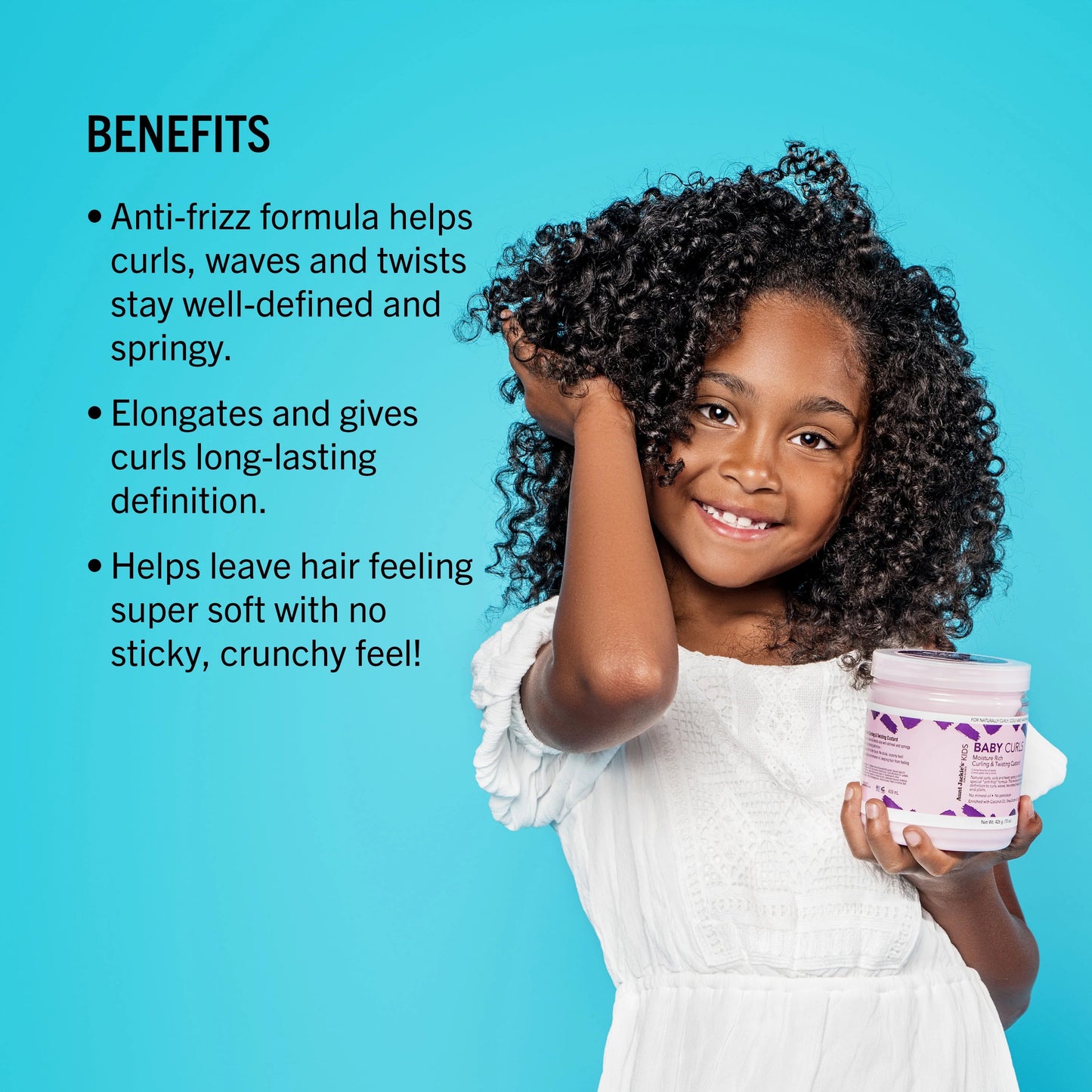 Aunt Jackie's Baby Curls Moisture Rich Curling & Twisting Custard 15oz