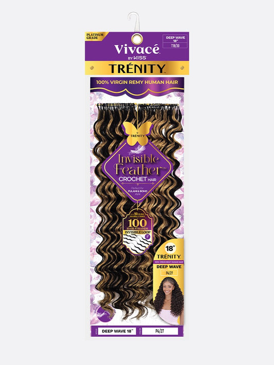 Vivace Trenity Invisible Feather Crochet Deep Wave 18"