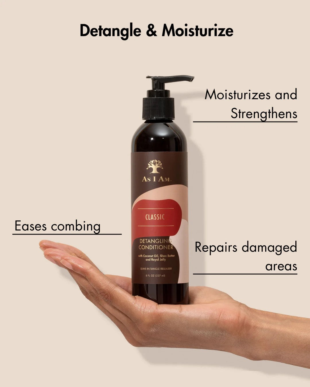 As I Am Detangling Conditioner 8 oz