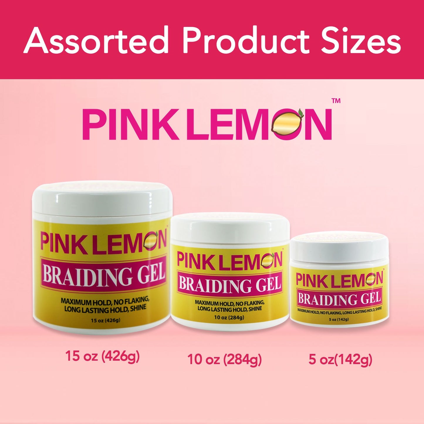 Pink Lemon Braiding Gel (Yellow)