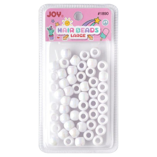 Joy Hair Beads Small Package 01890 Shiny White