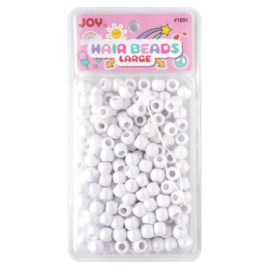 Joy Hair Beads Large Package 01896 White