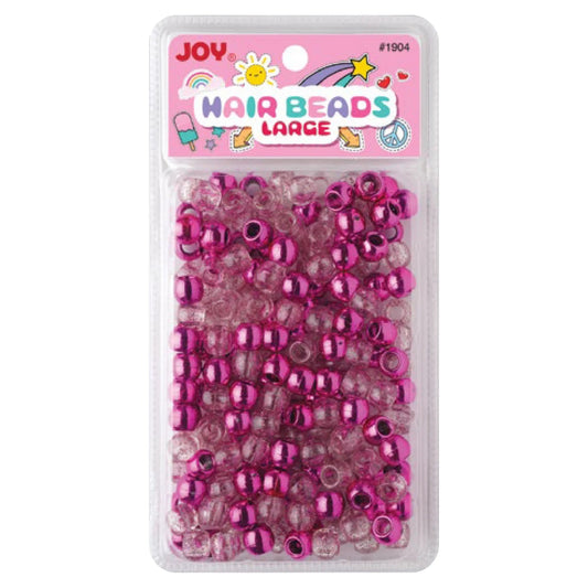 Joy Hair Beads Metallic 01904 Pink Metallic and Glitter