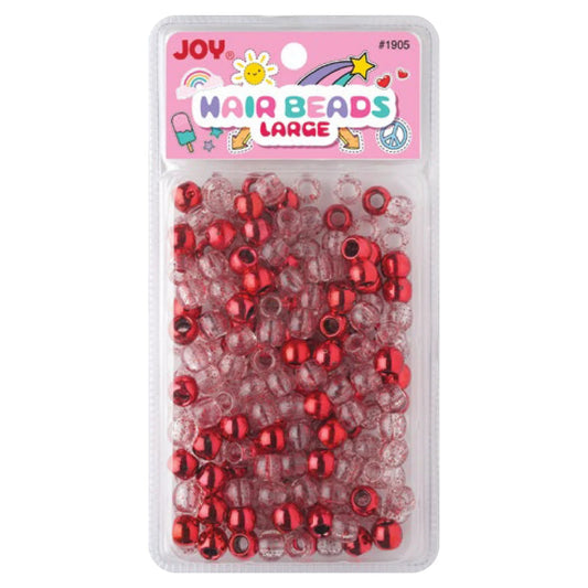 Joy Hair Beads Metallic 01905 Red Metallic and Glitter