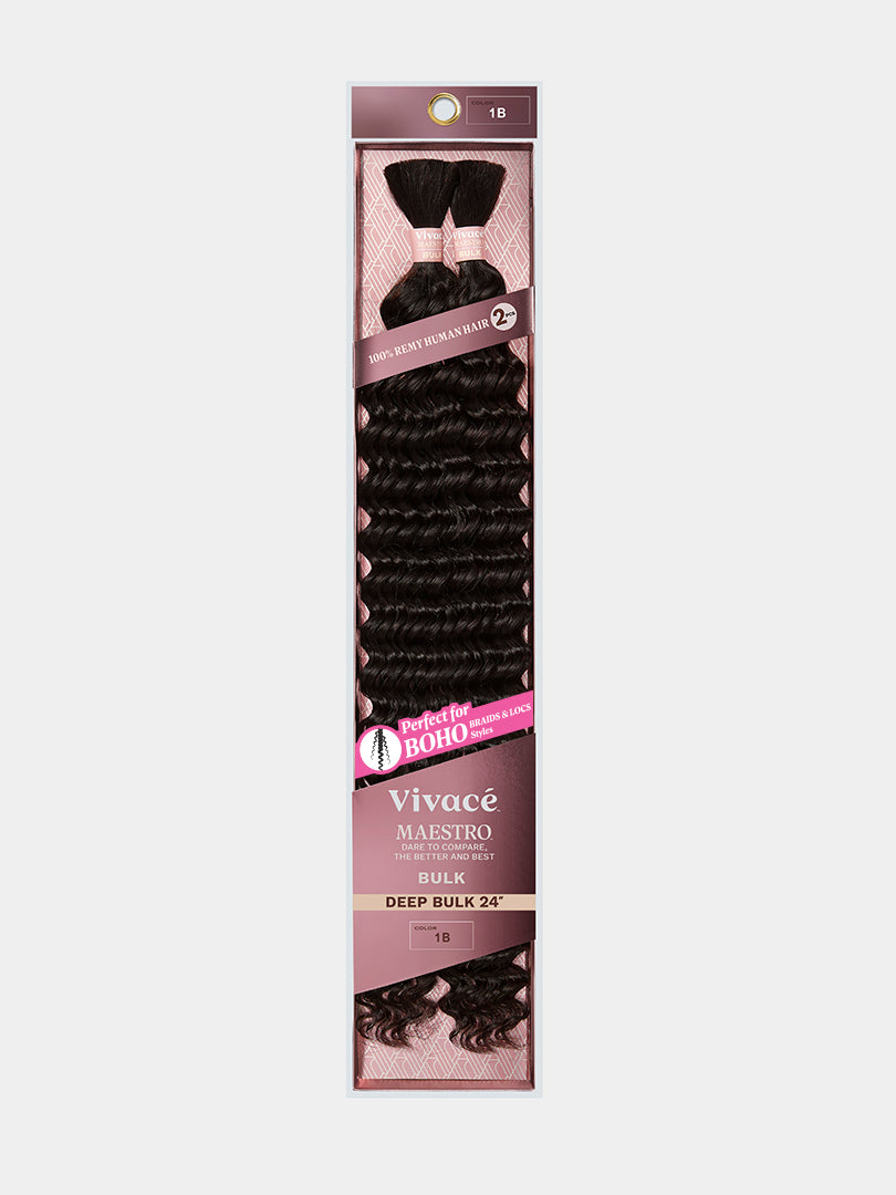 Vivace Maestro Bulk Deep Wave Human Hair