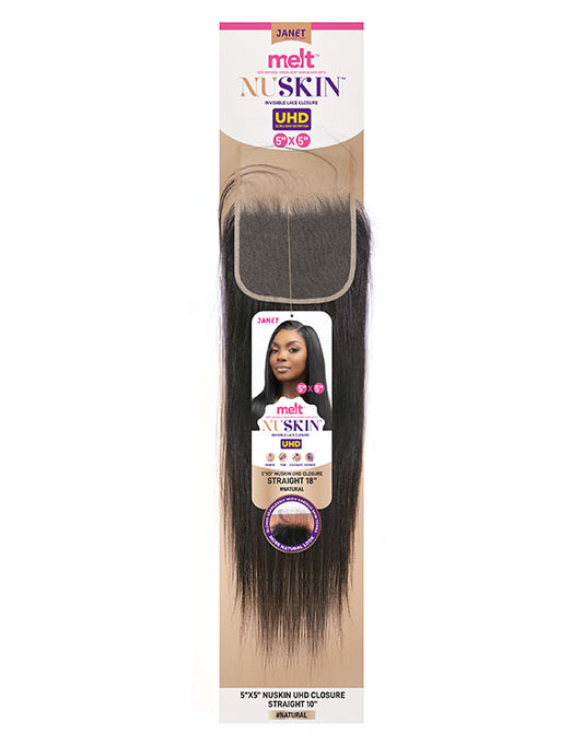 Janet MELT 5X5 NUSKIN UHD Lace Closure Straight
