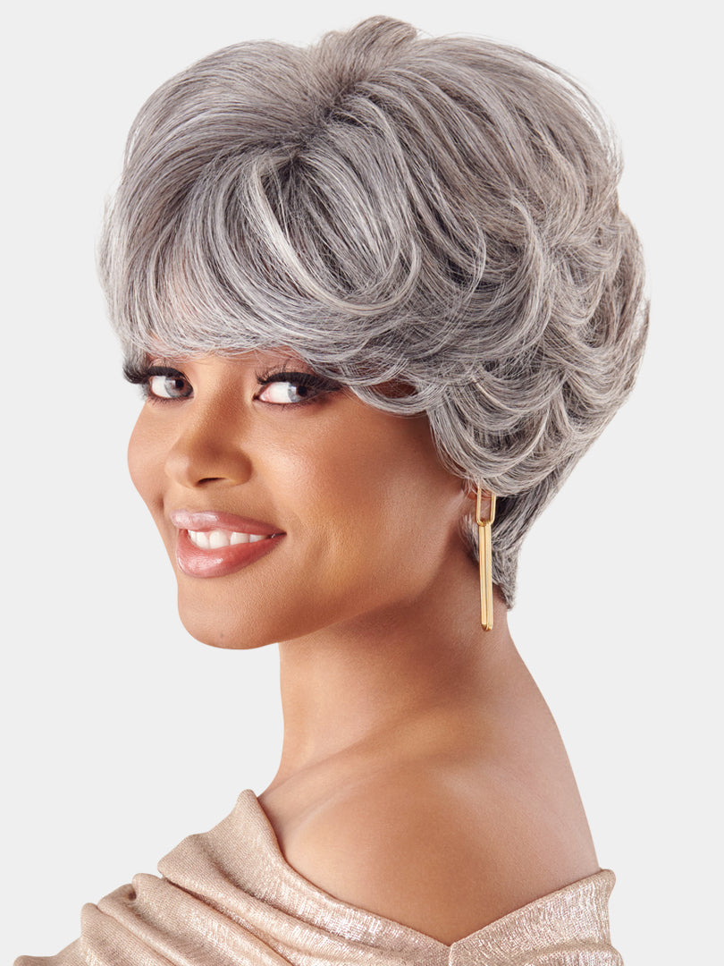 Maestro Gray Full Wig HH Torino 8"