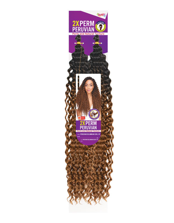 Janet Peruvian Columbian Curl 18"