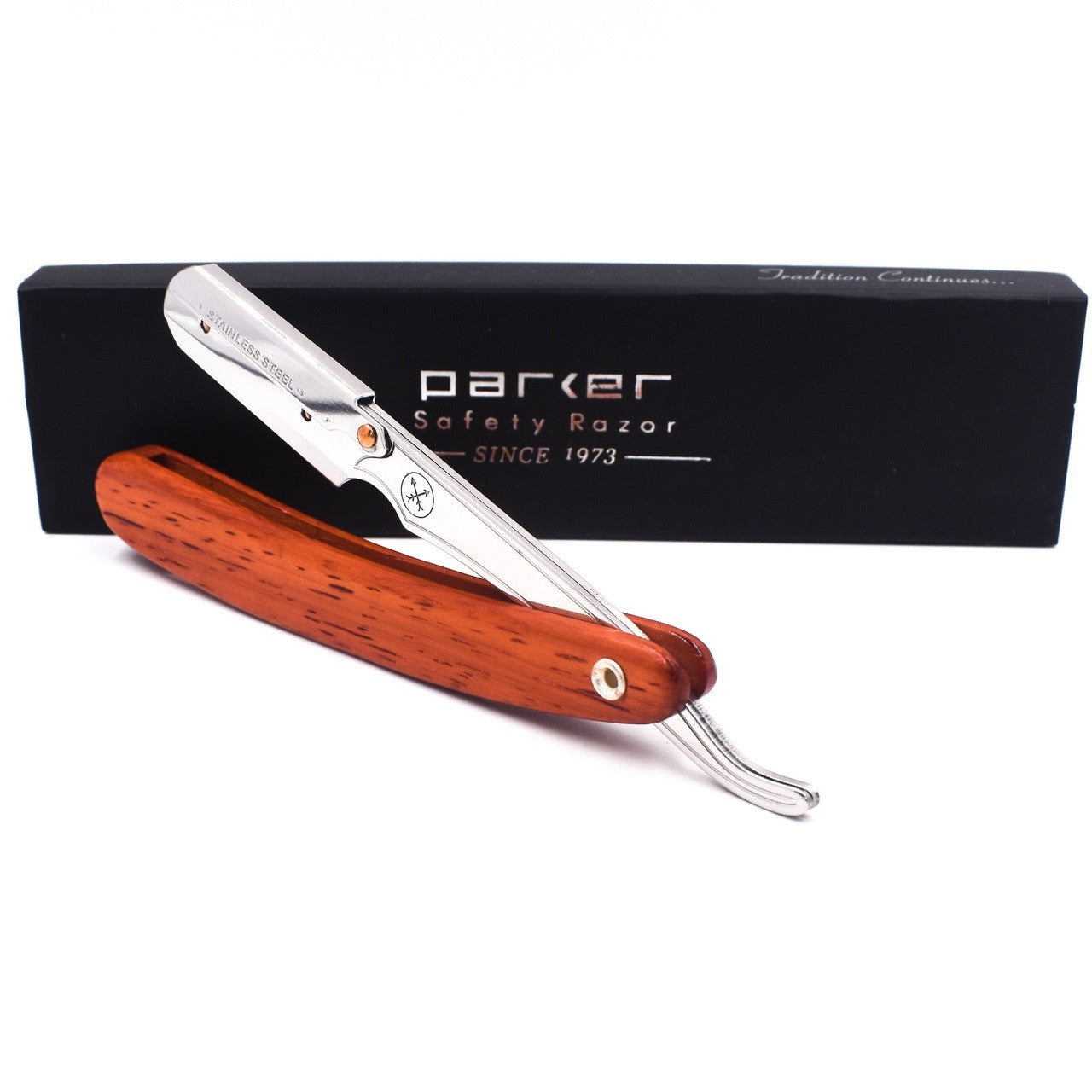 Parker Straight Razor Wood Hand Rosewood