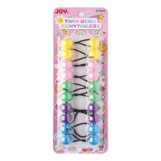 Joy Twin Beads Ponytailers Bobos 20mm 16069 Asst Color