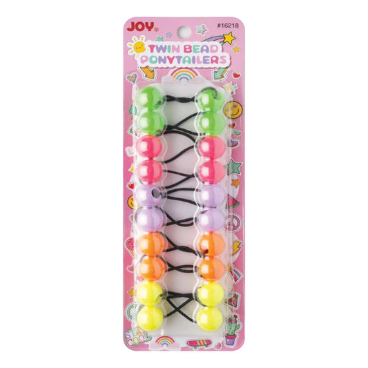 Joy Twin Beads Ponytailers Bobos 20mm 16218 Asst Color