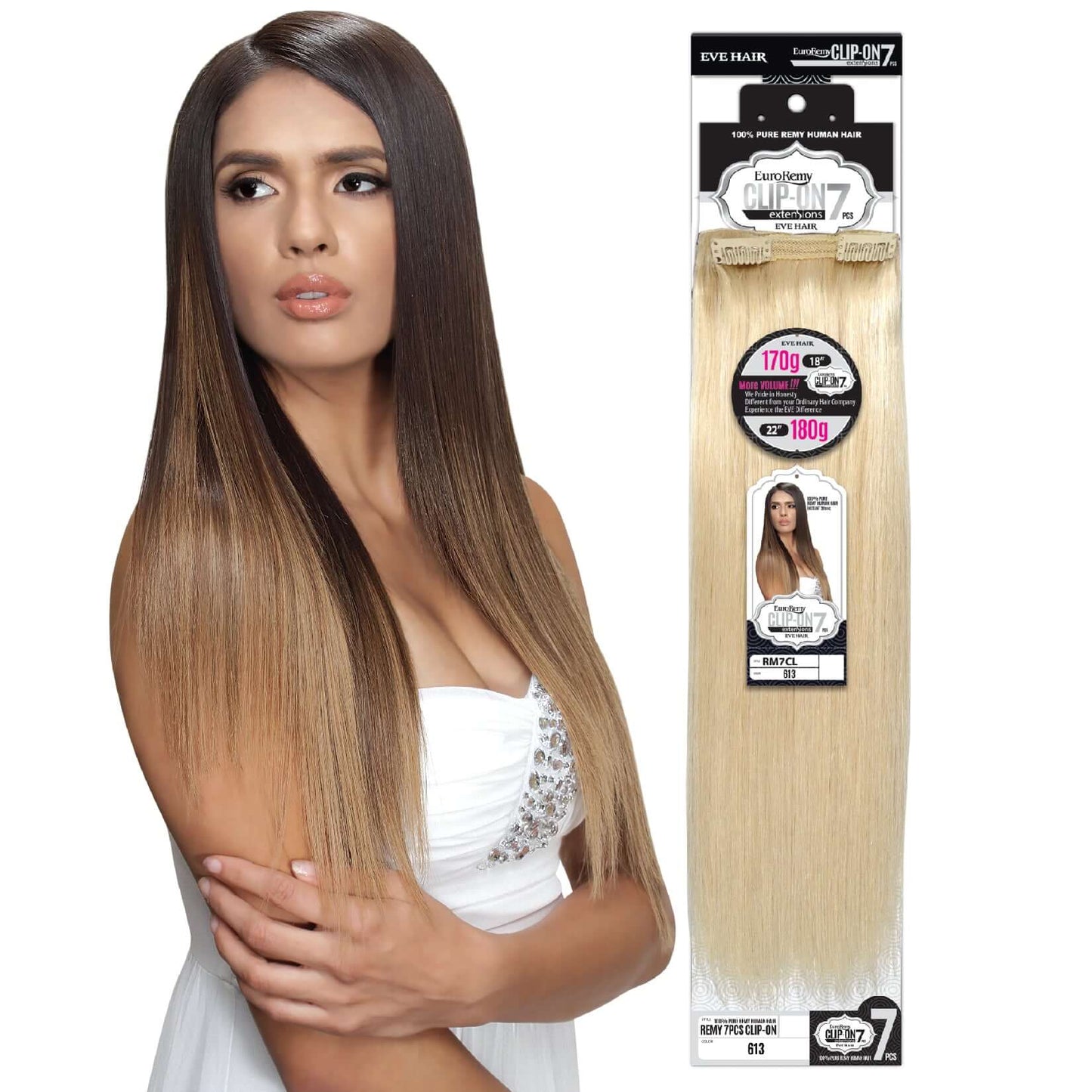 EVE EURO REMY CLIP ON 7PC