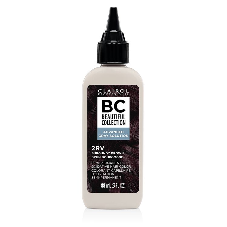 Clairol Beautiful Collections Advanced Gray 2RV Burgundy Brown