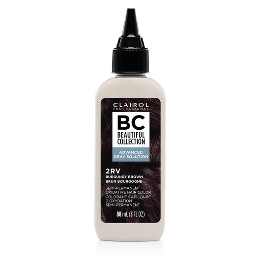 Clairol Beautiful Collections Advanced Gray 2RV Burgundy Brown