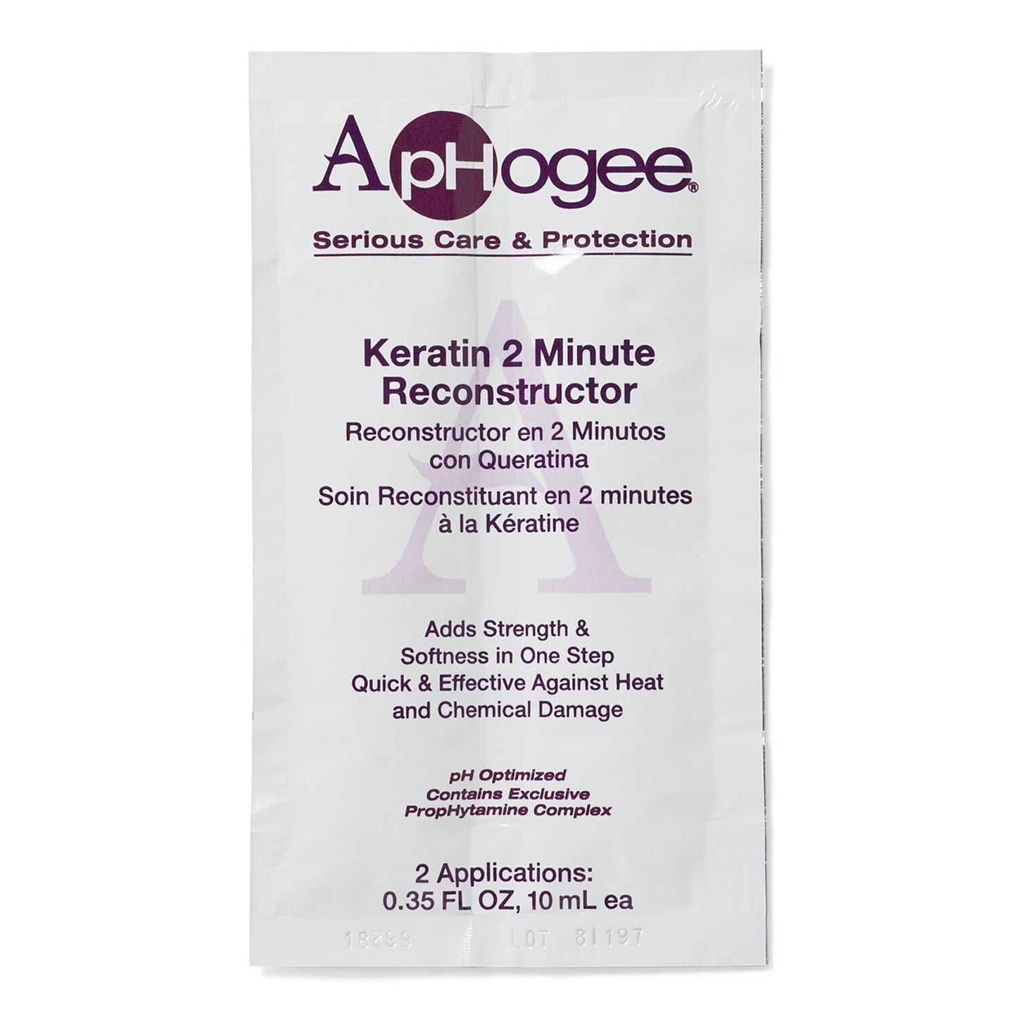 Aphogee Keratin 2 Minute Reconstructor Pack 0.35 oz