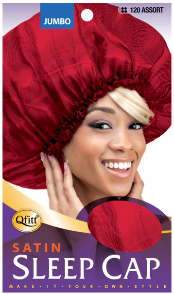 Qfitt Jumbo Satin Sleep Cap - Assorted