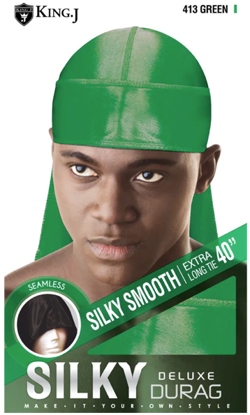 King J Deluxe Silky DuRag Assorted