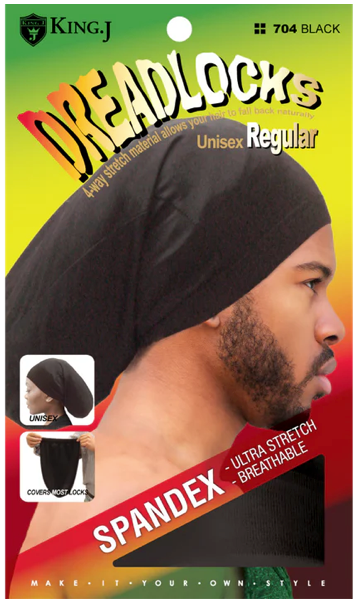 King J Dreadlock Spandex Cap Regular Black