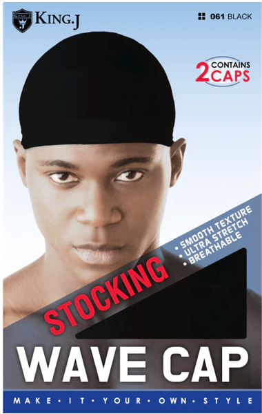 King J Stocking Wave Cap Assorted 2 pcs