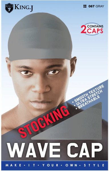 King J Stocking Wave Cap Assorted 2 pcs