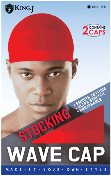 King J Stocking Wave Cap Assorted 2 pcs