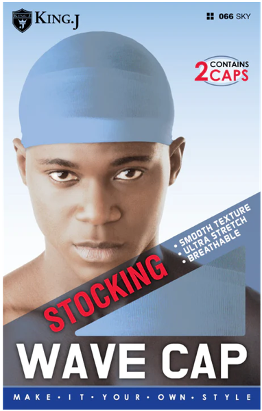 King J Stocking Wave Cap Assorted 2 pcs