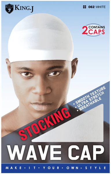 King J Stocking Wave Cap Assorted 2 pcs