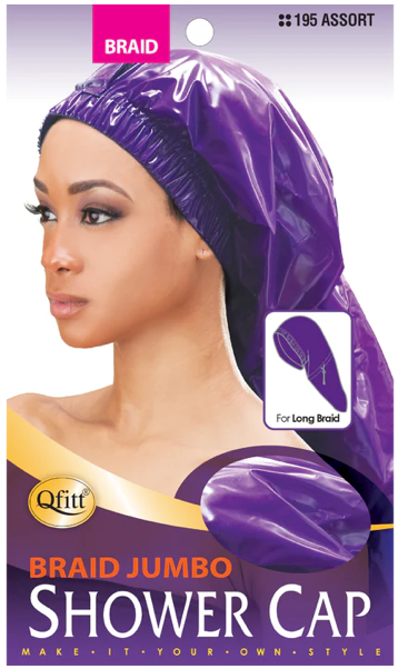 Qfitt Braid Shower Cap Assorted