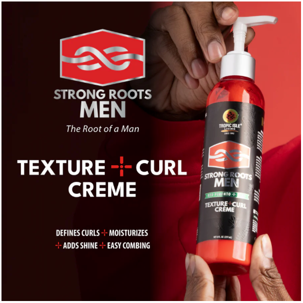 Strong Roots Men Texture and Curl Creme 8oz