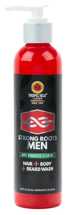 Strong Roots Men Beard, Hair and Body Wash 8oz