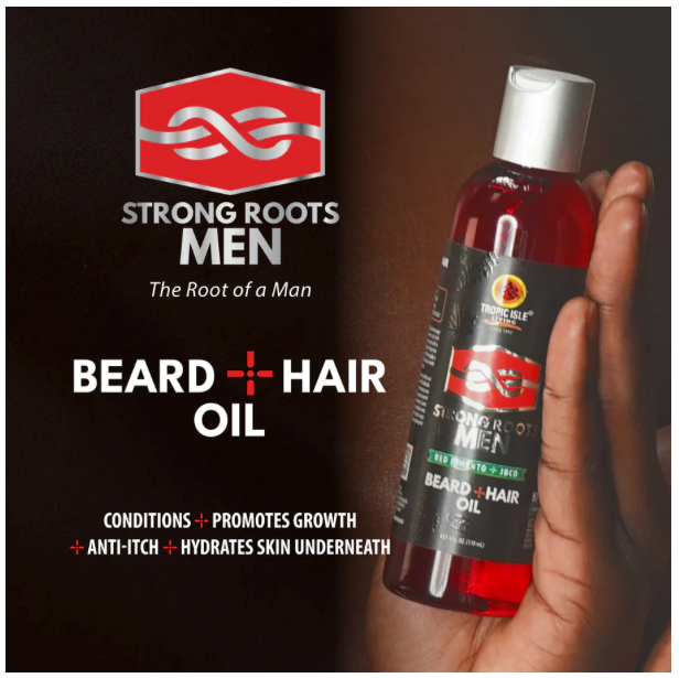 Strong Roots Men Beard and Hair Oil 4oz