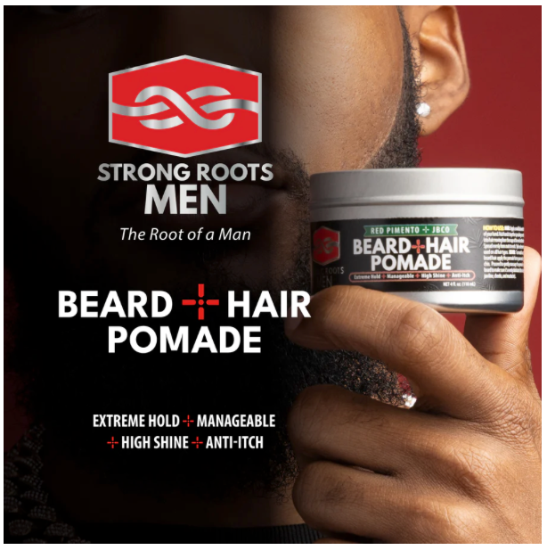 Strong Roots Men Beard and Hair Pomade 4oz