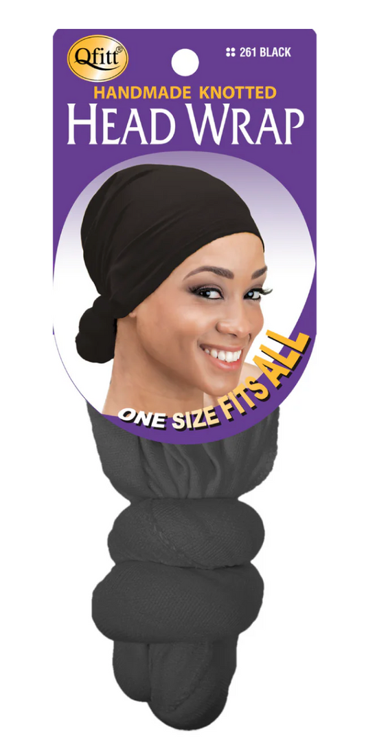 Qfitt Knotted Head Wrap Black