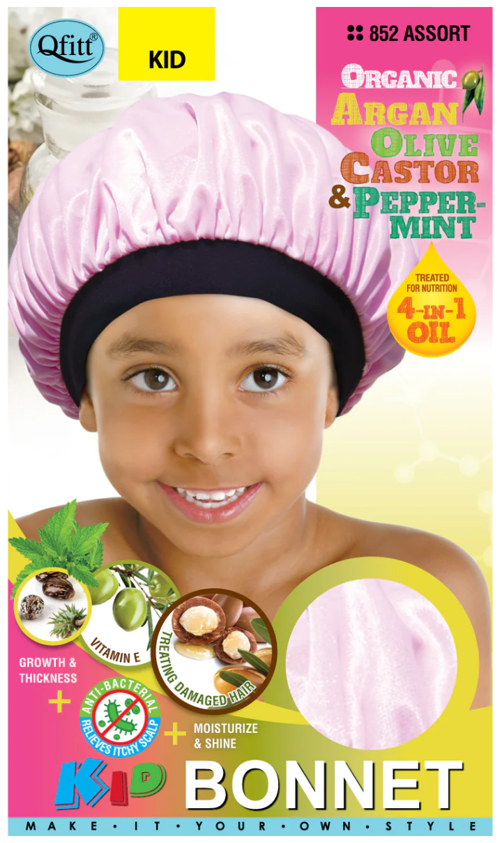 Qfitt Kids Organic Satin Bonnet Assorted