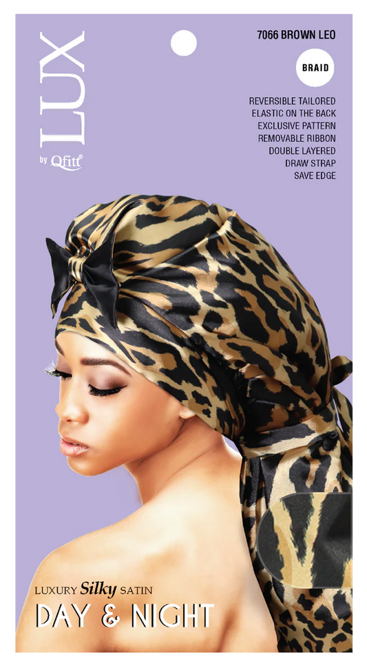 Qfitt Lux Day & Night Braid Cap Leopard Assorted