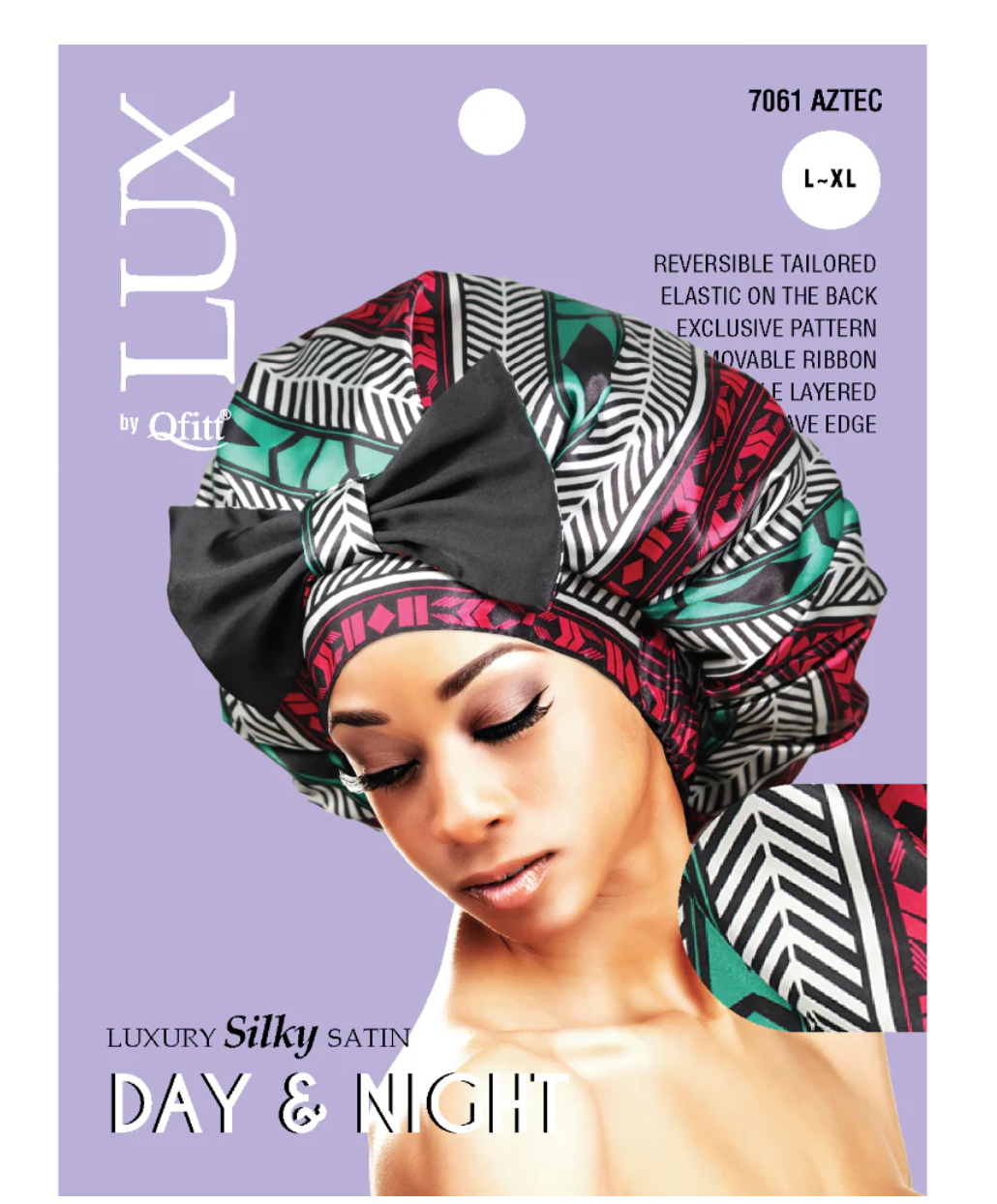 Qfitt Lux Day & Night Braid Cap L-XL Assorted Pattern