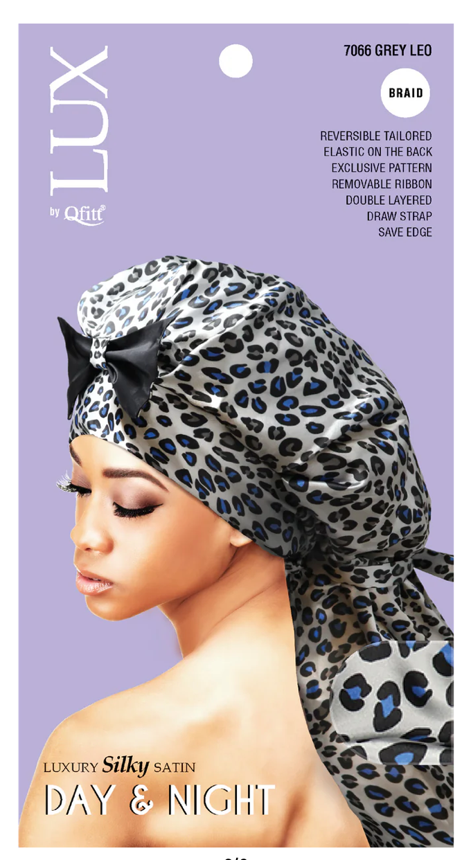 Qfitt Lux Day & Night Braid Cap Leopard Assorted