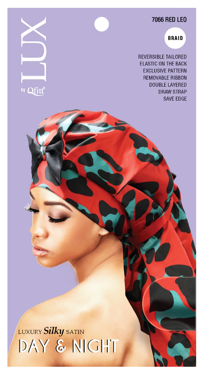 Qfitt Lux Day & Night Braid Cap Leopard Assorted