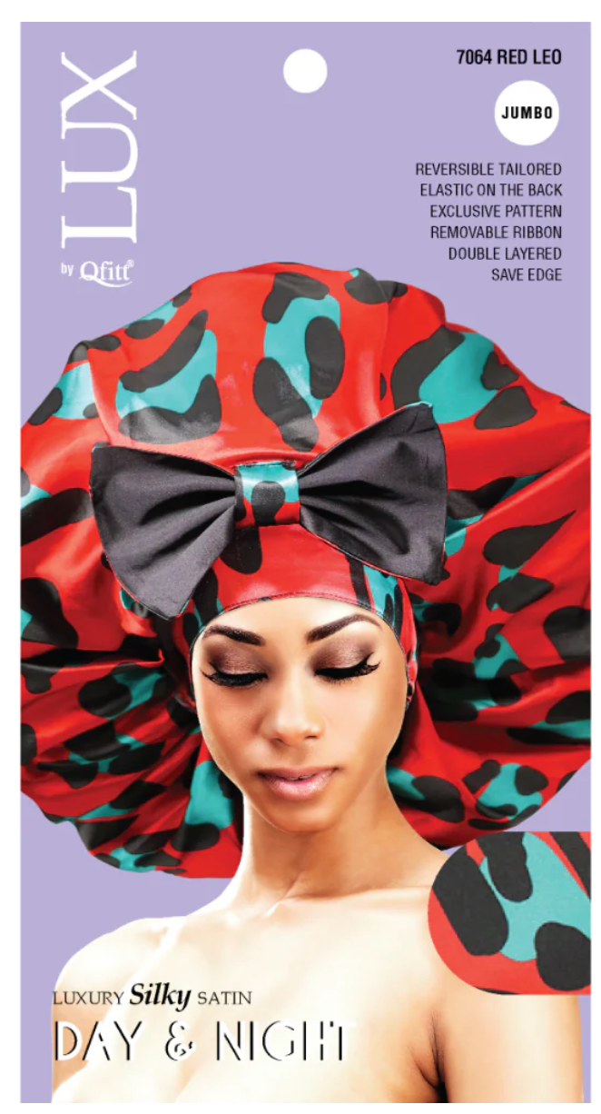 Qfitt Lux Day & Night Braid Cap Jumbo Leopard Assorted