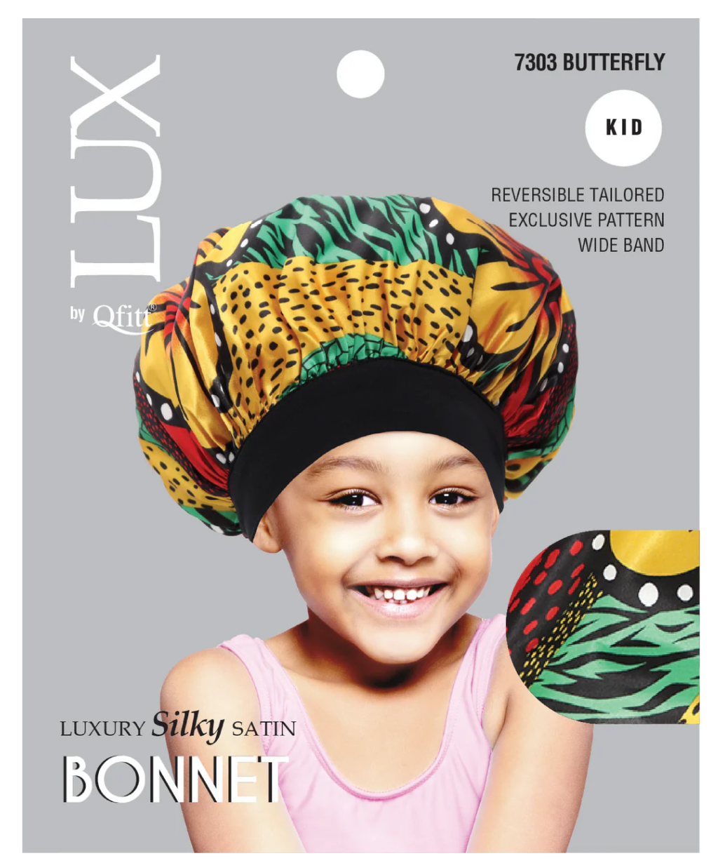 Qfitt Lux Silky Bonnet Kids Assorted Pattern