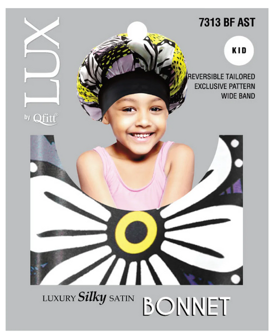 Qfitt Lux Silky Bonnet Kids Butterfly Assorted