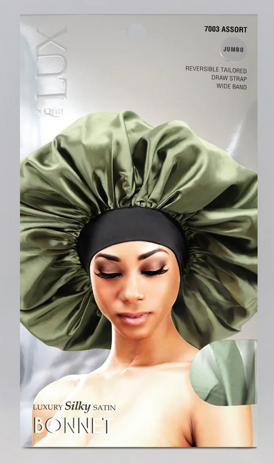 Qfitt Lux Silky Satin Bonnet Jumbo Solid Assorted