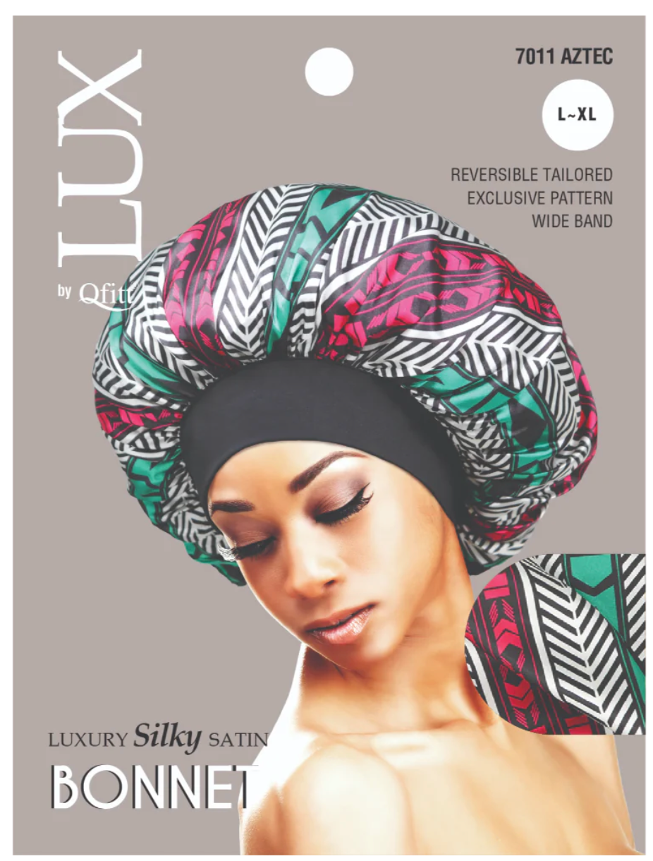 Qfitt Lux Silky Satin Bonnet L-XL Assorted Pattern