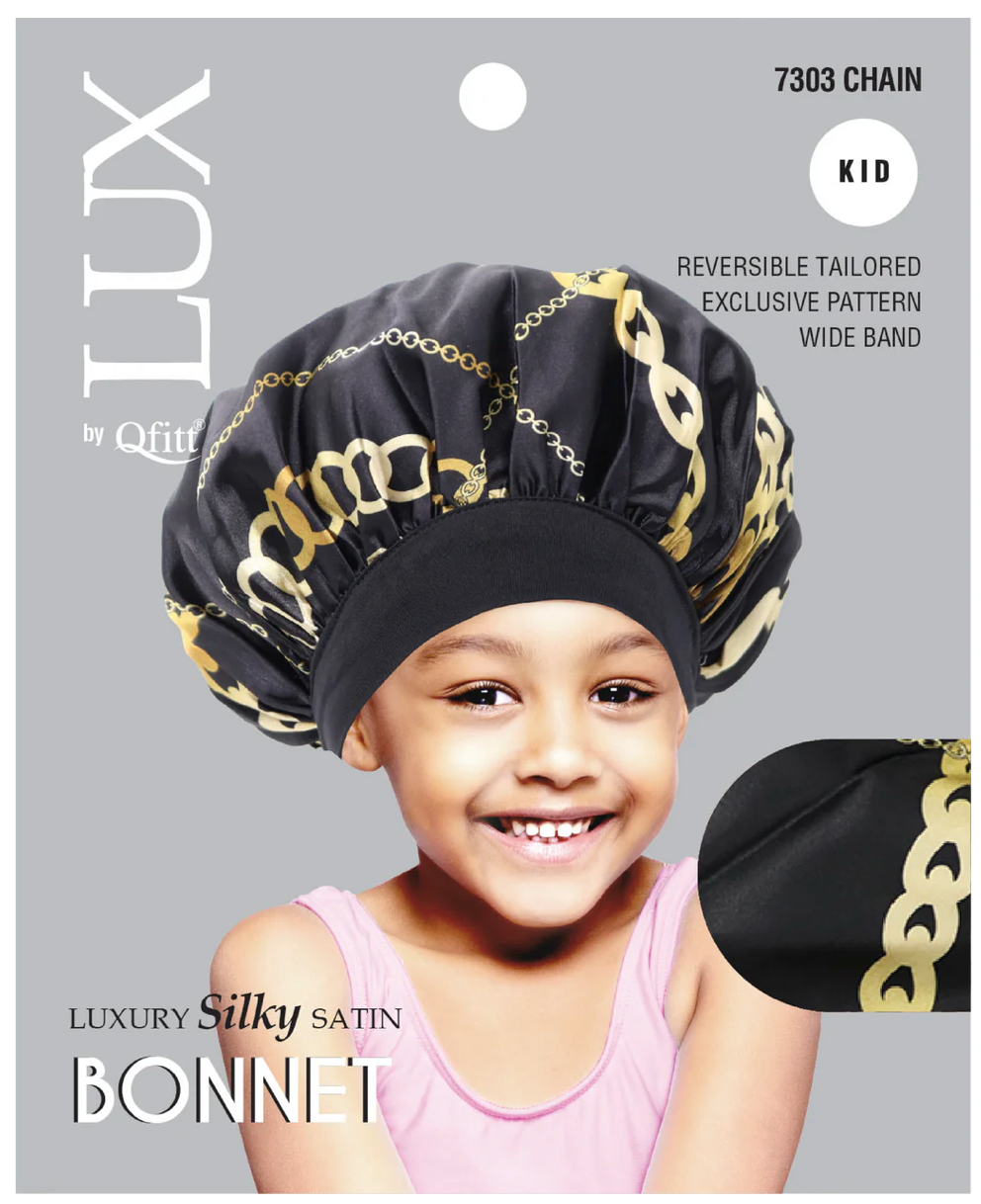 Qfitt Lux Silky Bonnet Kids Assorted Pattern