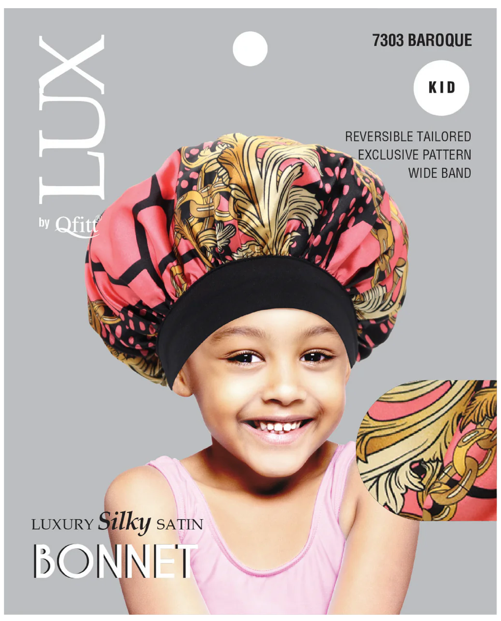 Qfitt Lux Silky Bonnet Kids Assorted Pattern