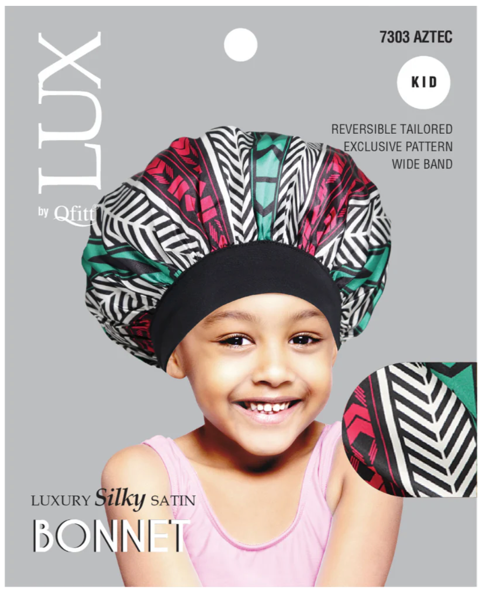 Qfitt Lux Silky Bonnet Kids Assorted Pattern