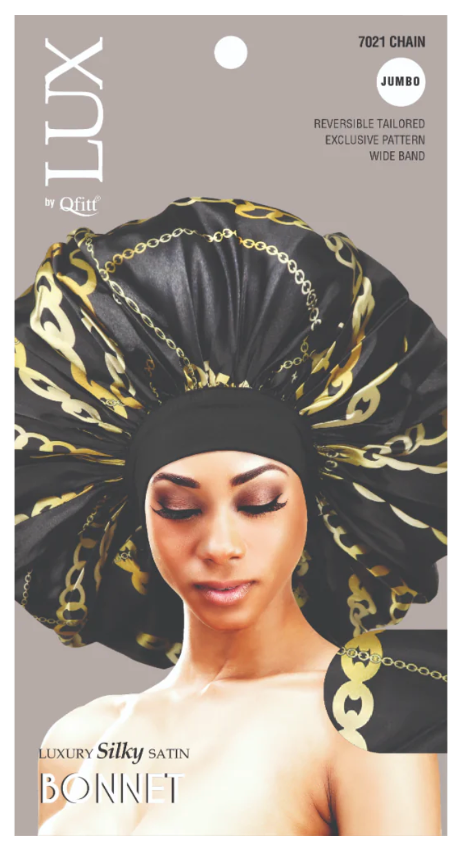 Qfitt Lux Silky Satin Bonnet Jumbo Assorted Pattern