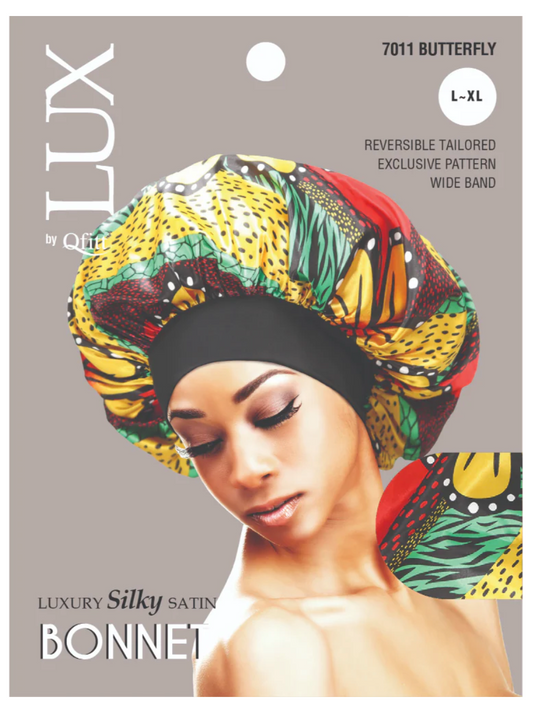 Qfitt Lux Silky Satin Bonnet L-XL Assorted Pattern